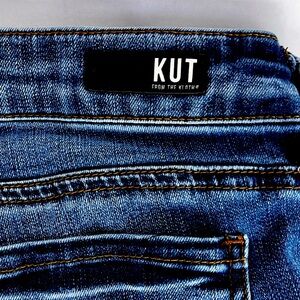 KUT from the Kloth Ankle Skinny Jeans Size 10 – Ombre Fade Blue